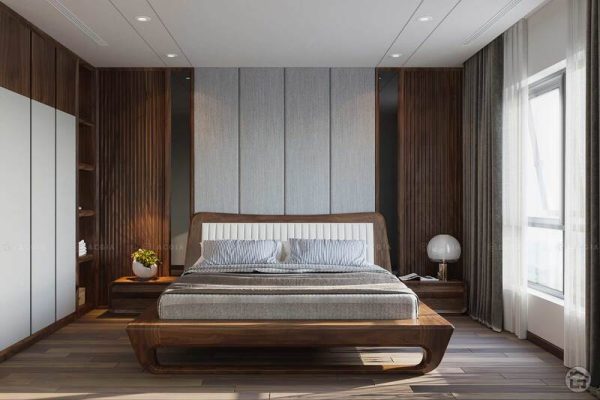 Giường gỗ đẹp theo phong cách hiện đại